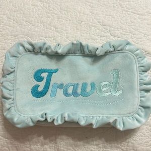 EUC Stoney Clover Lane ‘travel’ small ruffle Terry pouch